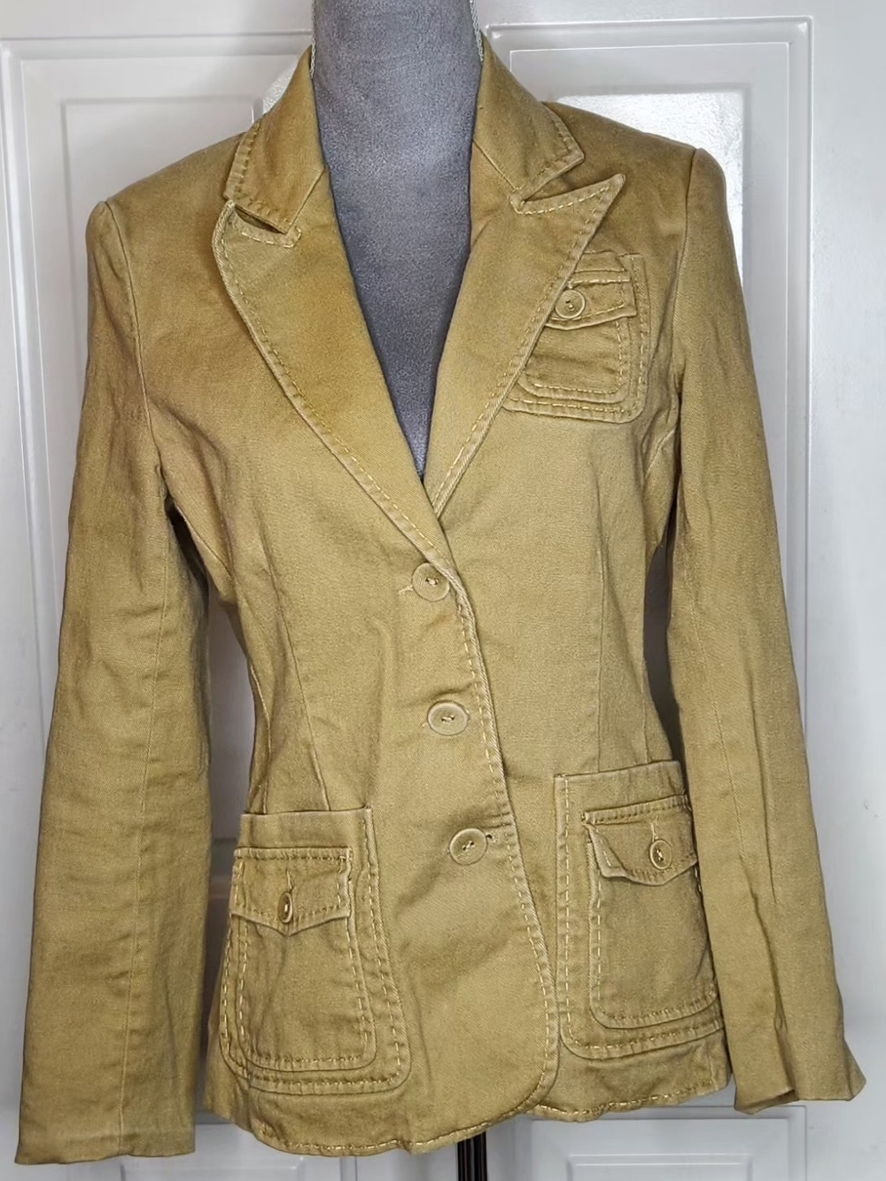 Women's Tailored Tan Blazer Jacket